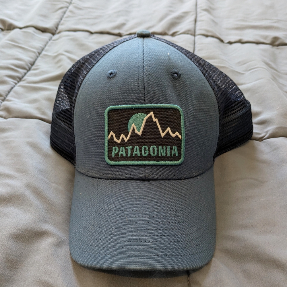 Patagonia Blue and Black Trucker Hat